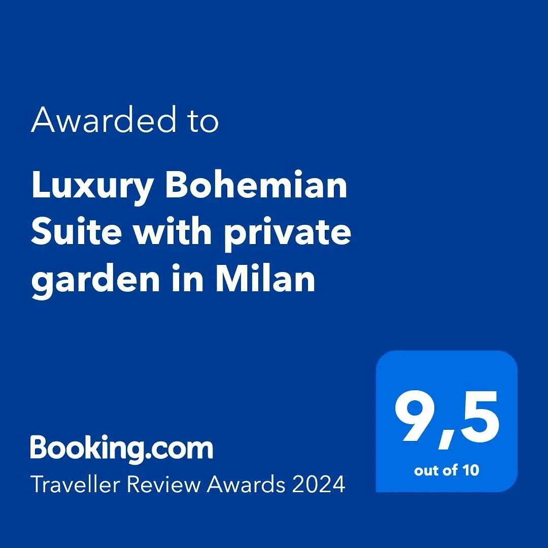 Luxury Bohemian Suite With Private Garden In Milan Apartment